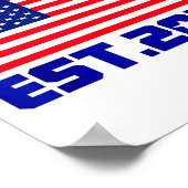 Nieuwe Amerikaanse Burger Geschat 2025 Amerikaanse Poster (Hoek)