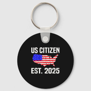Nieuwe Amerikaanse Burger Geschat 2025 Amerikaanse Sleutelhanger