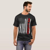 Nieuwe Amerikaanse staatsburger Amerikaanse vlag A T-shirt (Voorkant volledig)
