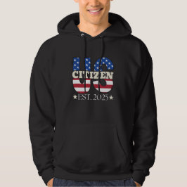 Nieuwe Amerikaanse staatsburger EST 2025 Amerikaan Hoodie