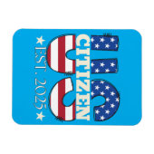 Nieuwe Amerikaanse staatsburger EST 2025 Amerikaan Magneet (Horizontaal)