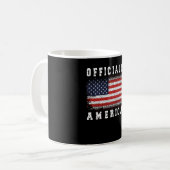 Nieuwe Amerikaanse staatsburger Gift Proud America Koffiemok (Voorkant links)