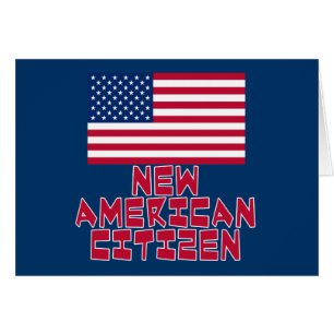 Nieuwe Amerikaanse staatsburger met Amerikaanse vl