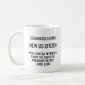 Nieuwe Amerikaanse staatsburger naturalisatie immi Koffiemok (Links)