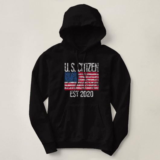 Nieuwe Amerikaanse staatsburger Oost 2020 Amerikaa Hoodie (Design voorkant)
