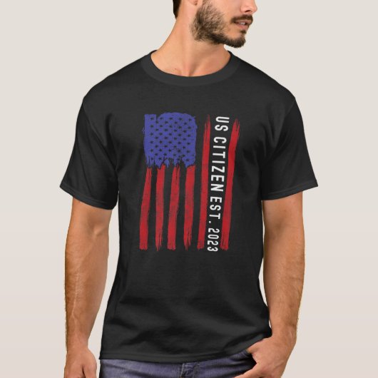 Nieuwe Amerikaanse staatsburger Oost 2023 Amerikaa T-shirt (Voorkant)