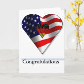 Nieuwe Amerikaanse staatsburger uit Duitsland feli Kaart (Gele Bloem)