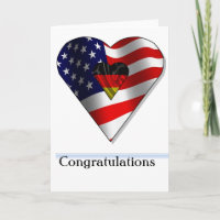 Nieuwe Amerikaanse staatsburger uit Duitsland feli