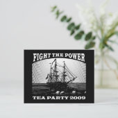 Nieuwe Amerikaanse Tea Party 2009 Briefkaart (Staand voorkant)