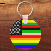 Nieuwe Amerikaanse vlag Sleutelhanger (Voorkant)