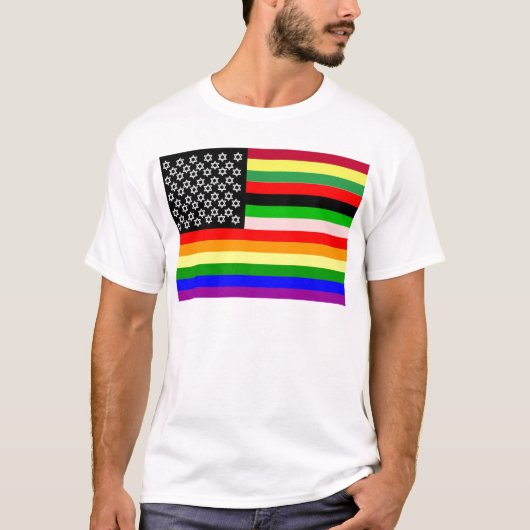 Nieuwe Amerikaanse vlag T-shirt (Voorkant)