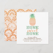 Nieuwe ananas-adreswijzigingsaankondiging aankondiging (Voorkant / Achterkant)