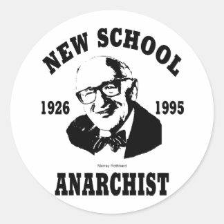 Nieuwe anarchist — Murray Rothbard Ronde Sticker