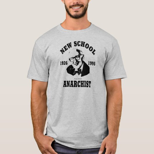 Nieuwe anarchist - Murray Rothbard T-shirt (Voorkant)