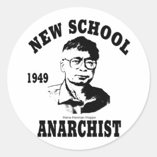 Nieuwe Anarchisten - Hans-Hermann Hoppe Ronde Sticker
