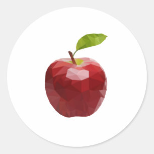 Nieuwe appel ronde sticker