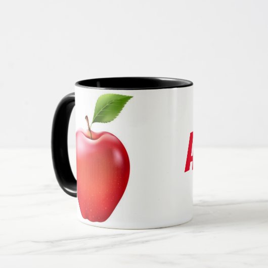 Nieuwe Apple ontwerp s cups mokken (Voorkant links)