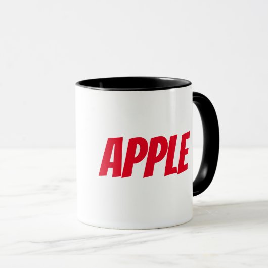 Nieuwe Apple ontwerp s cups mokken (Voorkant rechts)