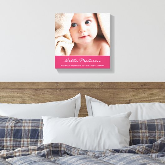 NIEUWE ARRIVAL | BABY CANVAS PORTRAIT (Insitu (Slaapkamer))