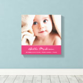 NIEUWE ARRIVAL | BABY CANVAS PORTRAIT (Insitu (Houten vloer))