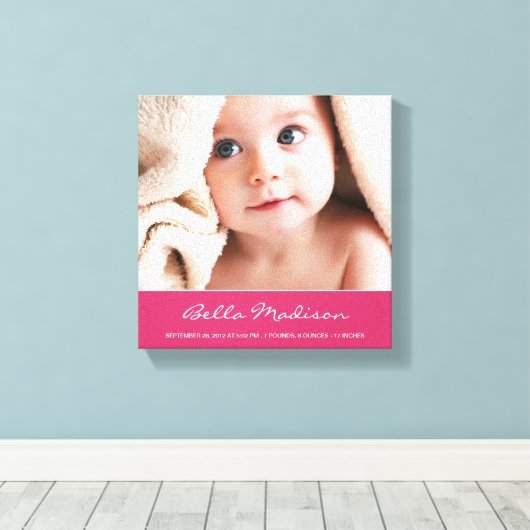 NIEUWE ARRIVAL | BABY CANVAS PORTRAIT (Insitu (Houten vloer))