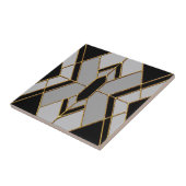 Nieuwe Art Deco Diamond-achtige keramiek Tegeltje (Zijkant)