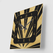 Nieuwe Art Deco Gatsby-stijl Vierkante Klok (Hoek)