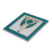 Nieuwe Art Deco-keramische Tegel Tegeltje (Zijkant)