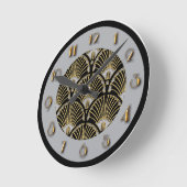 Nieuwe Art Deco-muur Ronde Klok (Hoek)