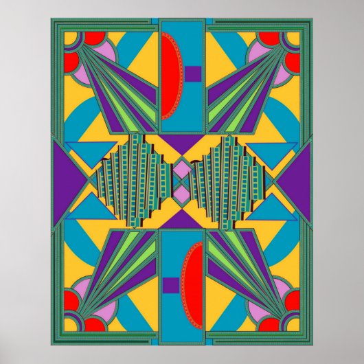 Nieuwe Art Deco Poster reeks 3aP (Voorkant)