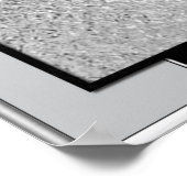 Nieuwe Art Deco SIlver en zwart Poster (Hoek)