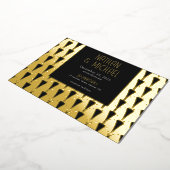 Nieuwe Art Deco Silver Foil Uitnodiging (Gedraaid)