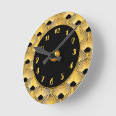 Nieuwe Art Deco-wandstijl Ronde Klok (Hoek)