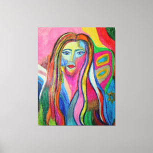 Nieuwe artiesten: Debbie Davidsohn Zelfportret Canvas Afdruk