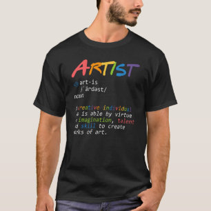 Nieuwe artistieke definitie Paintborstelschilder T-shirt