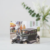 Nieuwe auto briefkaart (Staand voorkant)