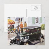 Nieuwe auto briefkaart (Voorkant / Achterkant)