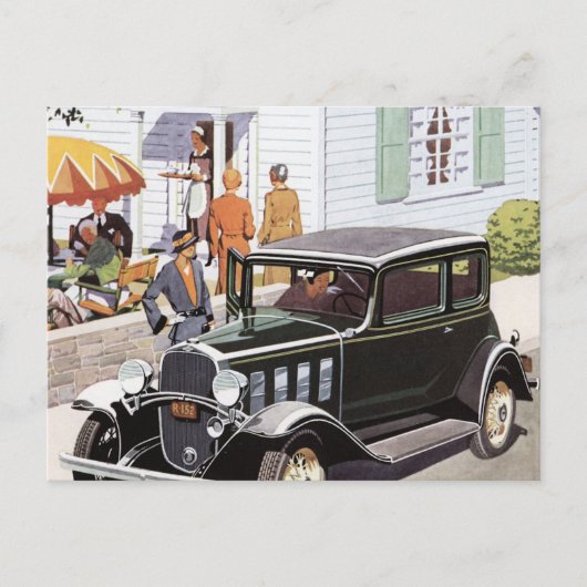 Nieuwe auto briefkaart (Voorkant)