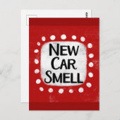 Nieuwe auto ruikt Briefkaart (Voorkant / Achterkant)
