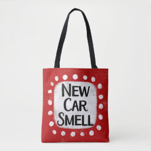 Nieuwe auto ruikt Canvas tas