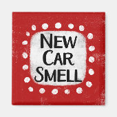 Nieuwe auto ruikt koelkastmagneet magneet (Voorkant)