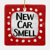Nieuwe auto ruikt Ornament (Achterkant)