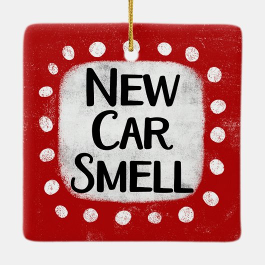Nieuwe auto ruikt Ornament (Achterkant)