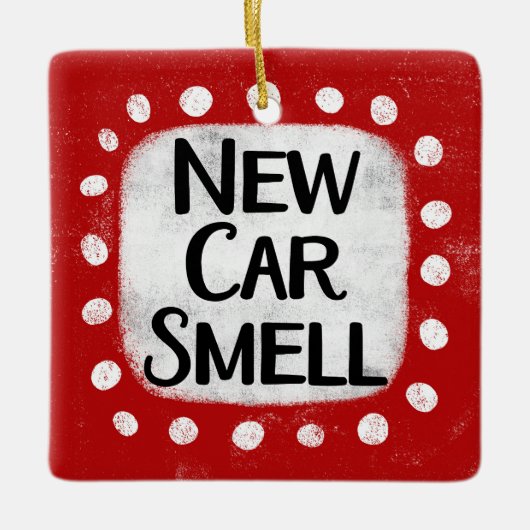 Nieuwe auto ruikt Ornament (Voorkant)