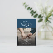 Nieuwe avonturen de Foto sparen de Datum Visitekaartje (Staand voorkant)