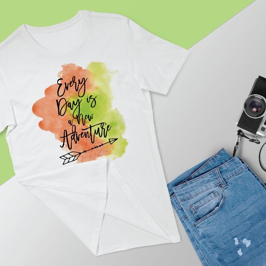 Nieuwe avontuurcitaat Inkt Pijl T-shirt