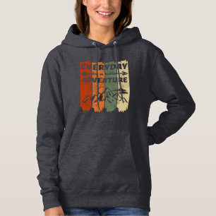 Nieuwe avontuurlijke liefhebbers cadeau retro moun hoodie
