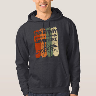 Nieuwe avontuurlijke liefhebbers cadeauretro berge hoodie