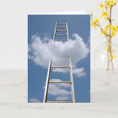 Nieuwe baan Gefeliciteerd Ladder in Sky Kaart (Gele Bloem)