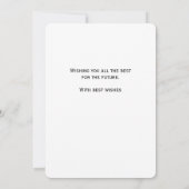 Nieuwe baan gefeliciteerd leuke typografie Kaart (Achterkant)